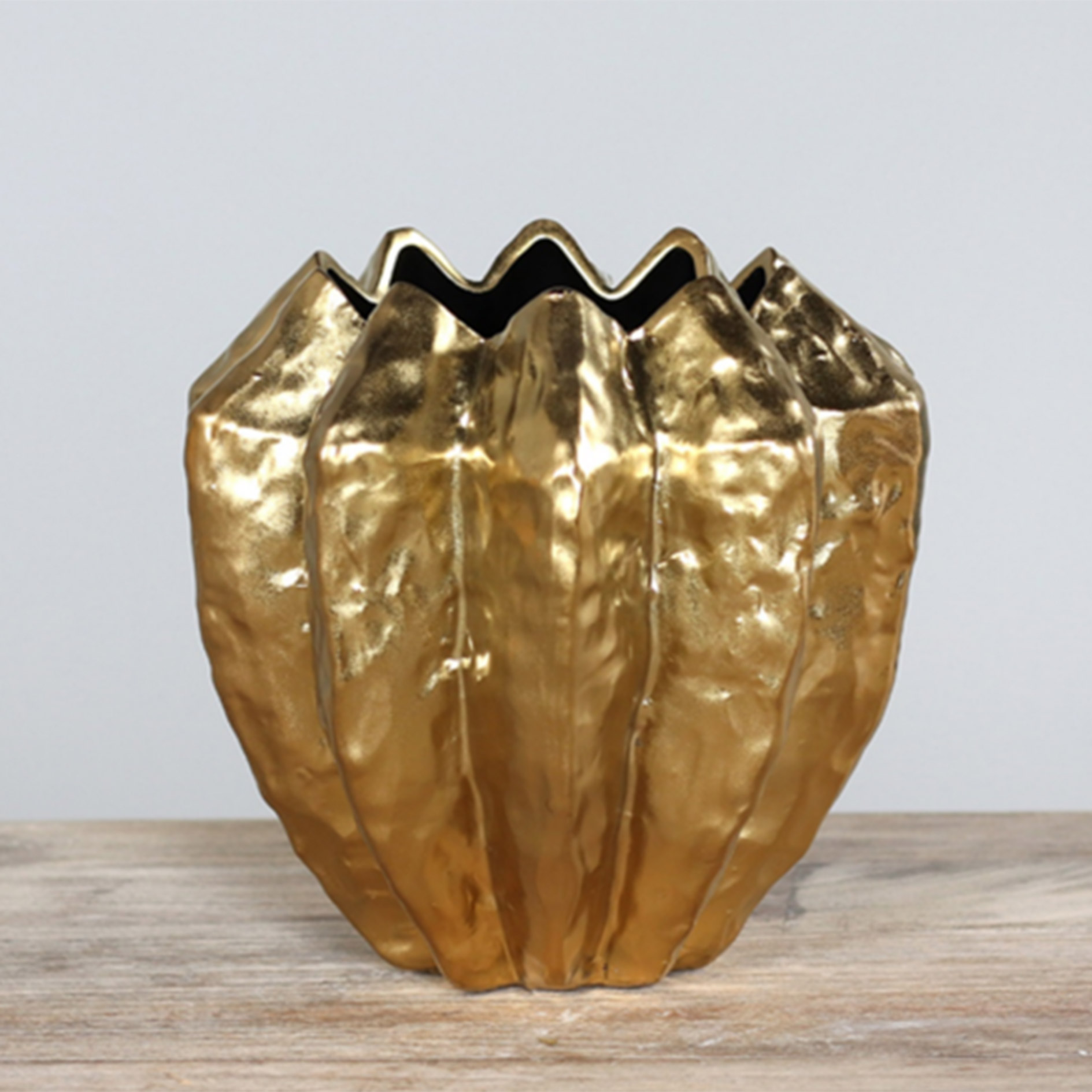 Deko-Vase - gold - Keramik