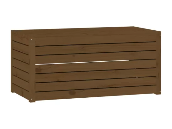 Ensemble de boîtes de jardin 4 pcs marron miel bois pin massif