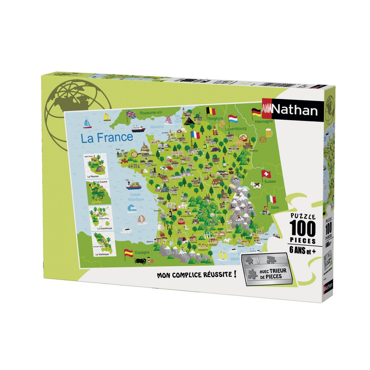 Puzzle 100 pièces Carte de France