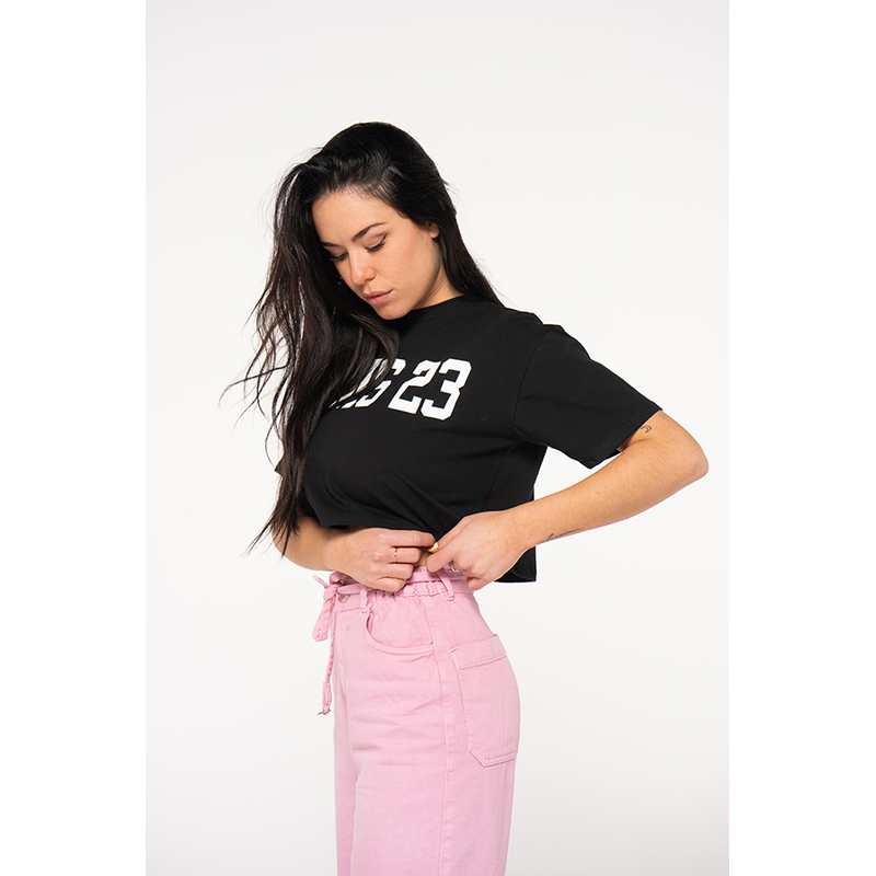 Camiseta Oversize Corta Estampado Grande Rams 23