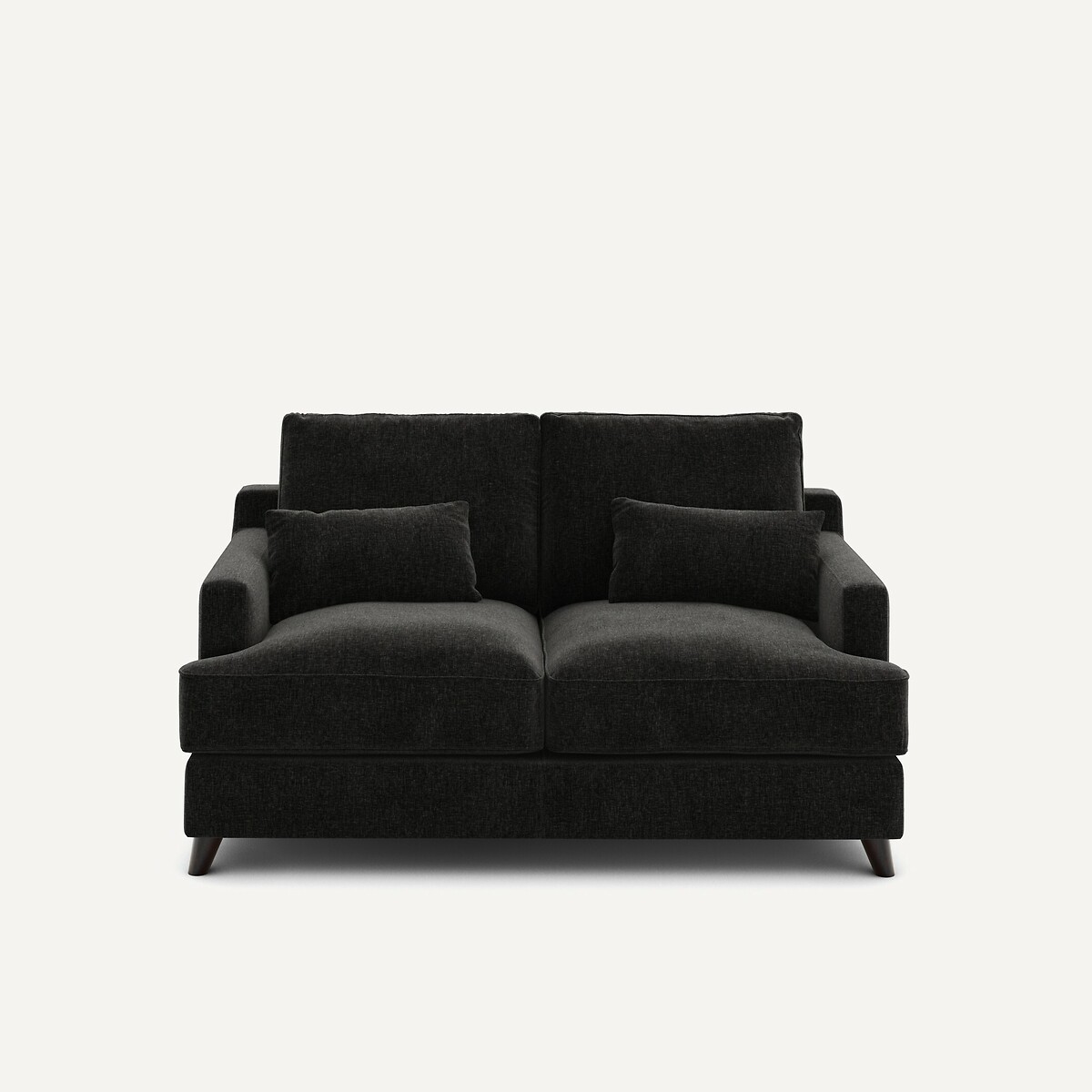 AM.PM<br>Sofá compacto de 2 lugares em veludo chenille, Alwine