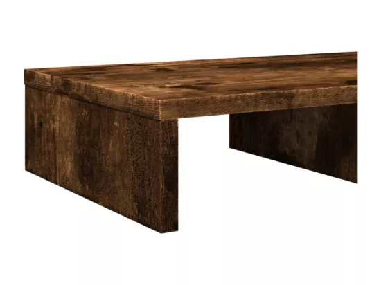 Support de moniteur chêne fumé 50x27x10 cm bois d'ingénierie