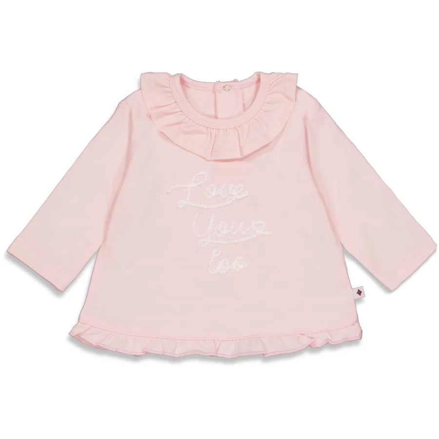 Feetje Langarmshirt Love You Cutest Thing Ever Roze