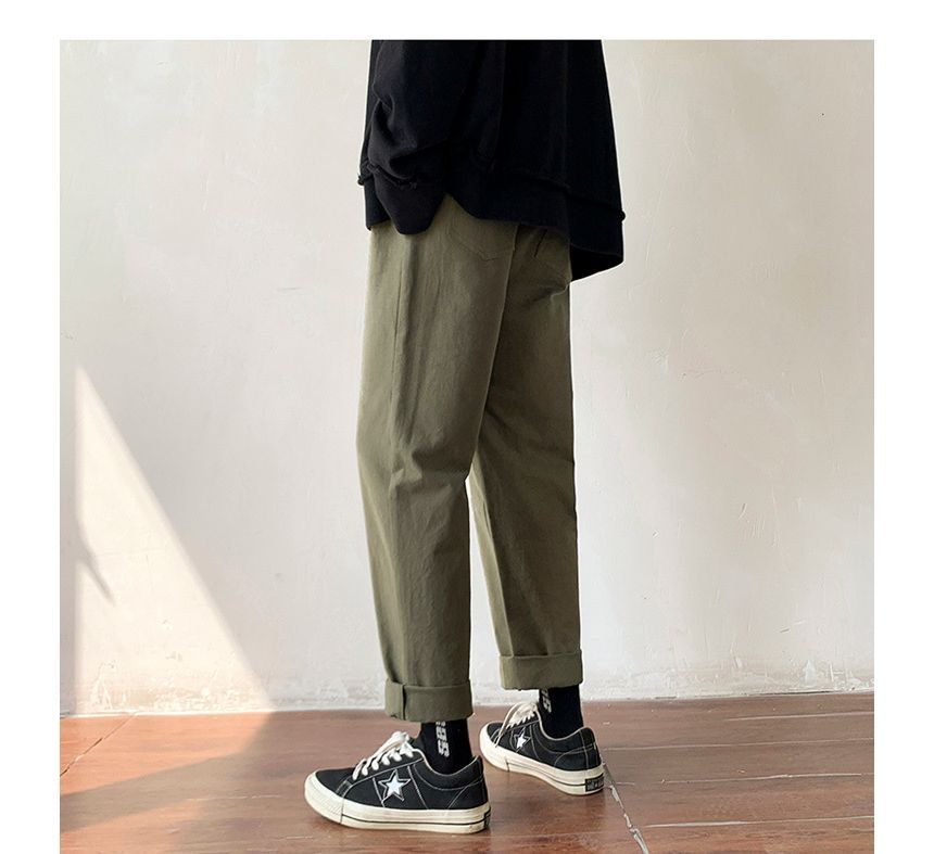 GRAYCIOUS - Cropped rechte broek met middelhoge taille