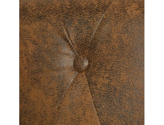 VIDAXL - Canapé chesterfield 2 places cuir artificiel marron