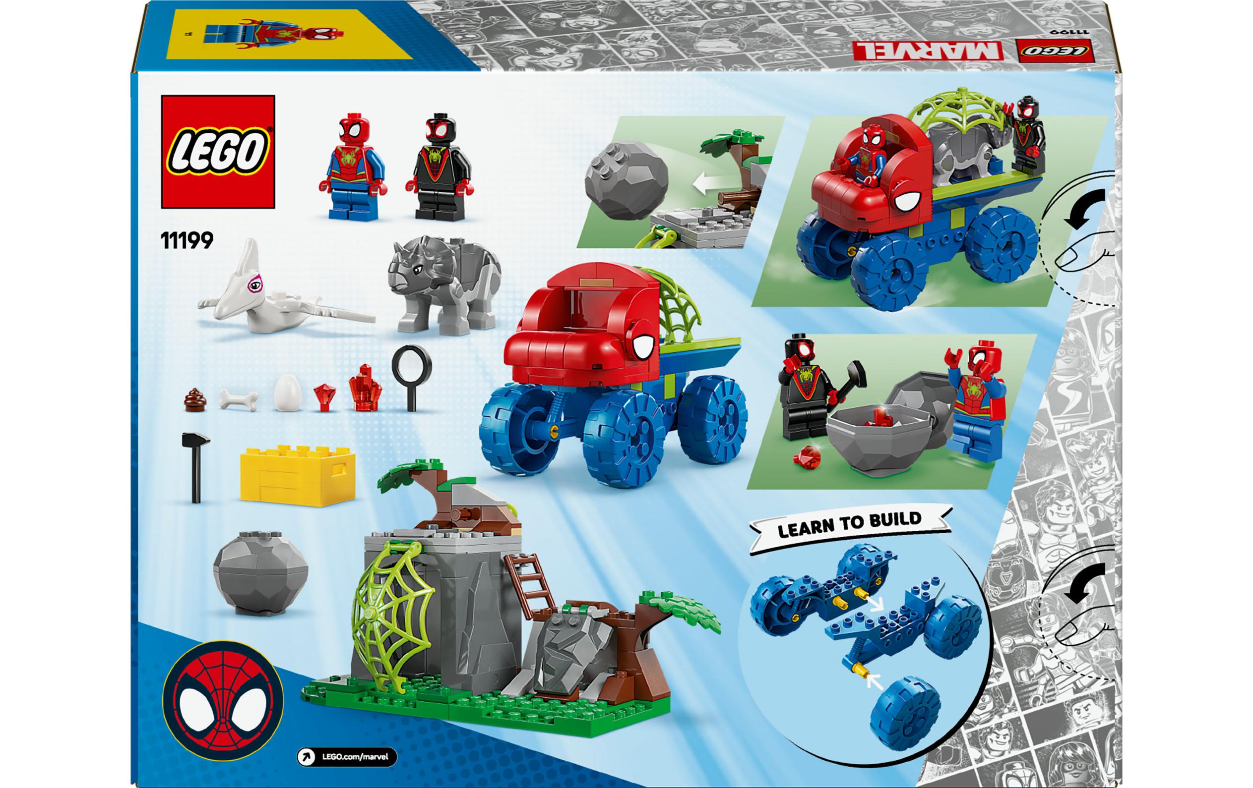 Marvel Spideys Team im Dino-Truck 11199Spidey Bau- und Spielset für Superhelden-Abenteuer