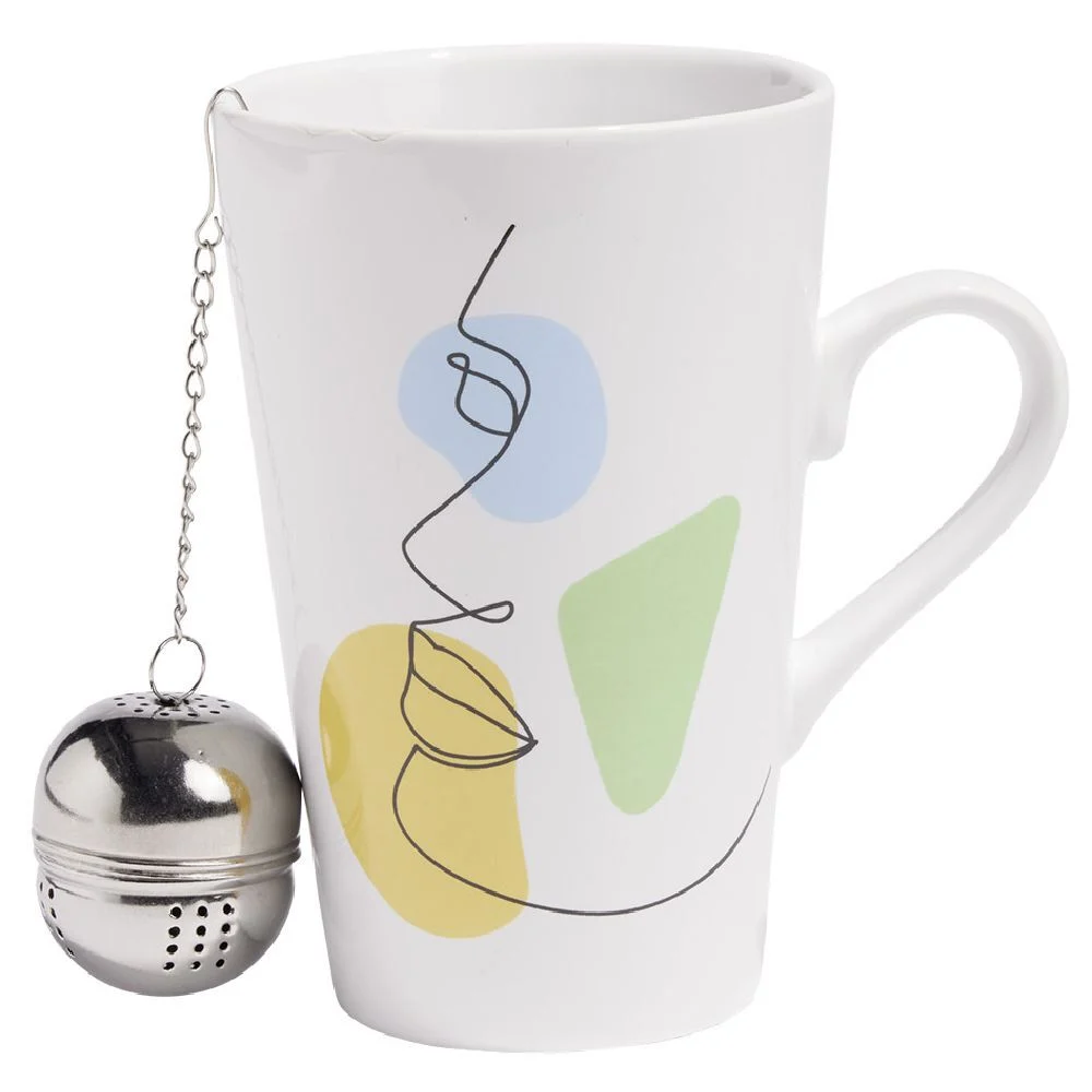 Coffret mug XL en porcelaine avec cuillère