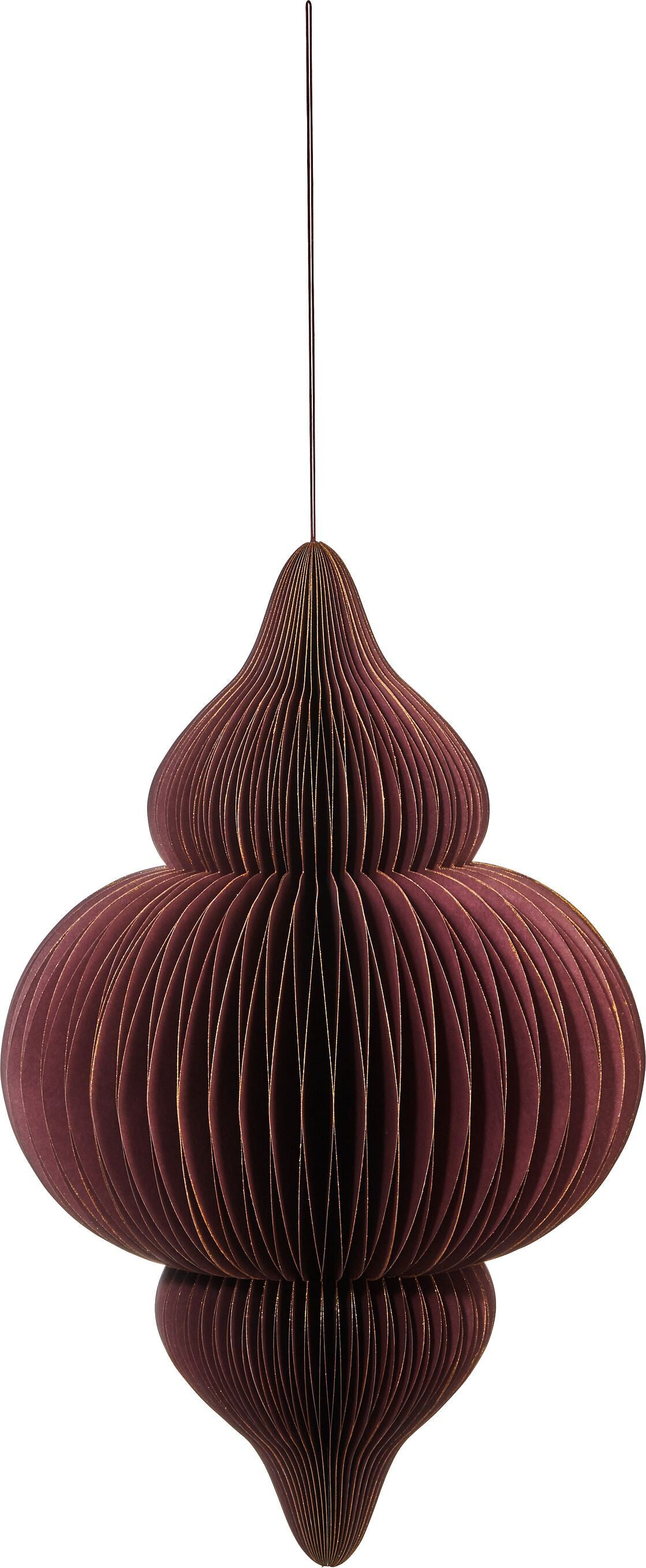 VALI Papier Hänger - Dunkelrot / H: 65.0 cm
