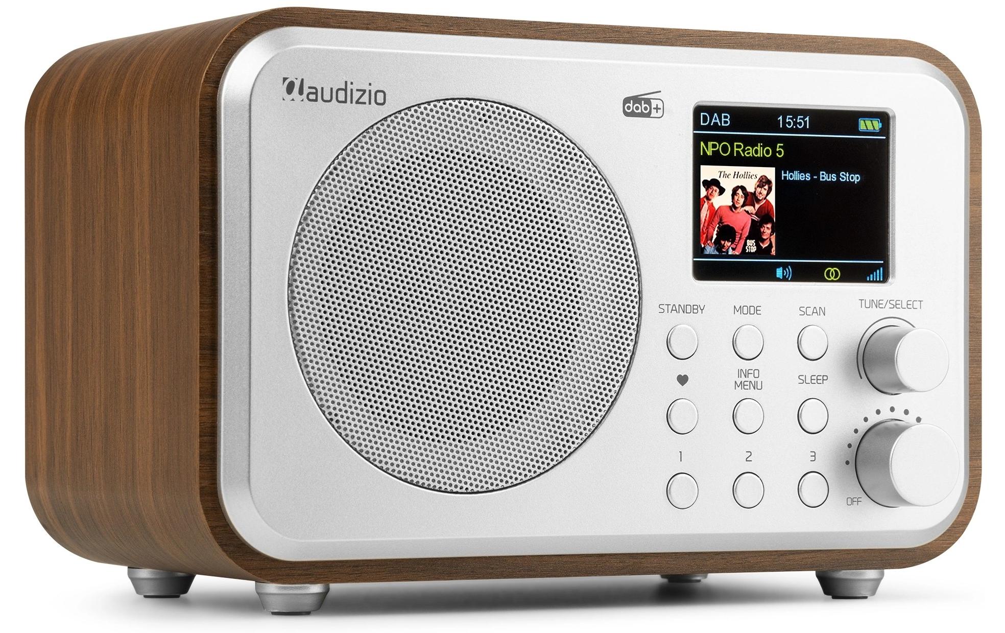 DAB+ Radio Milan Dunkelbraun/SilberKompaktes DAB+ Radio mit Akku