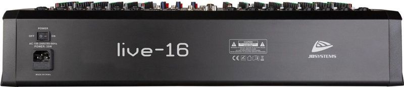 JB Systems - Live-16 - 14 Kanaals PA Mixer