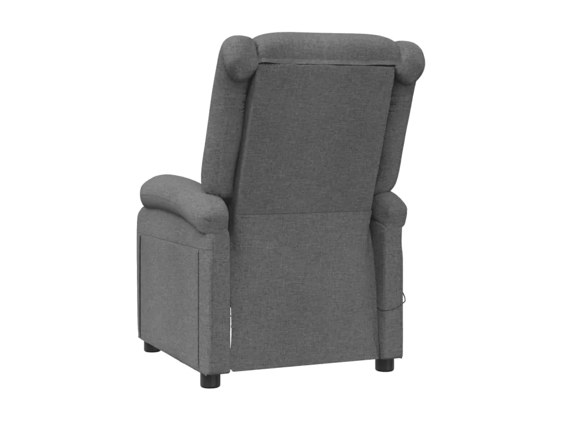 Fauteuil de massage Gris foncé Tissu