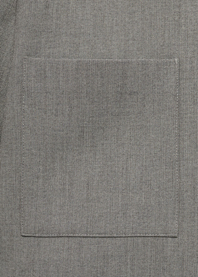 MANGO Cropped jacket with pockets Lt pastel grey