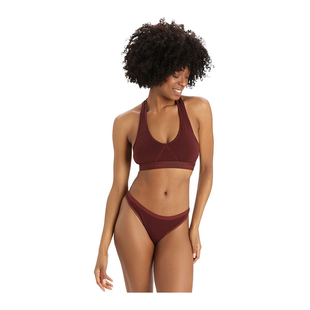 Icebreaker SPRITE - Brassière Femme espresso