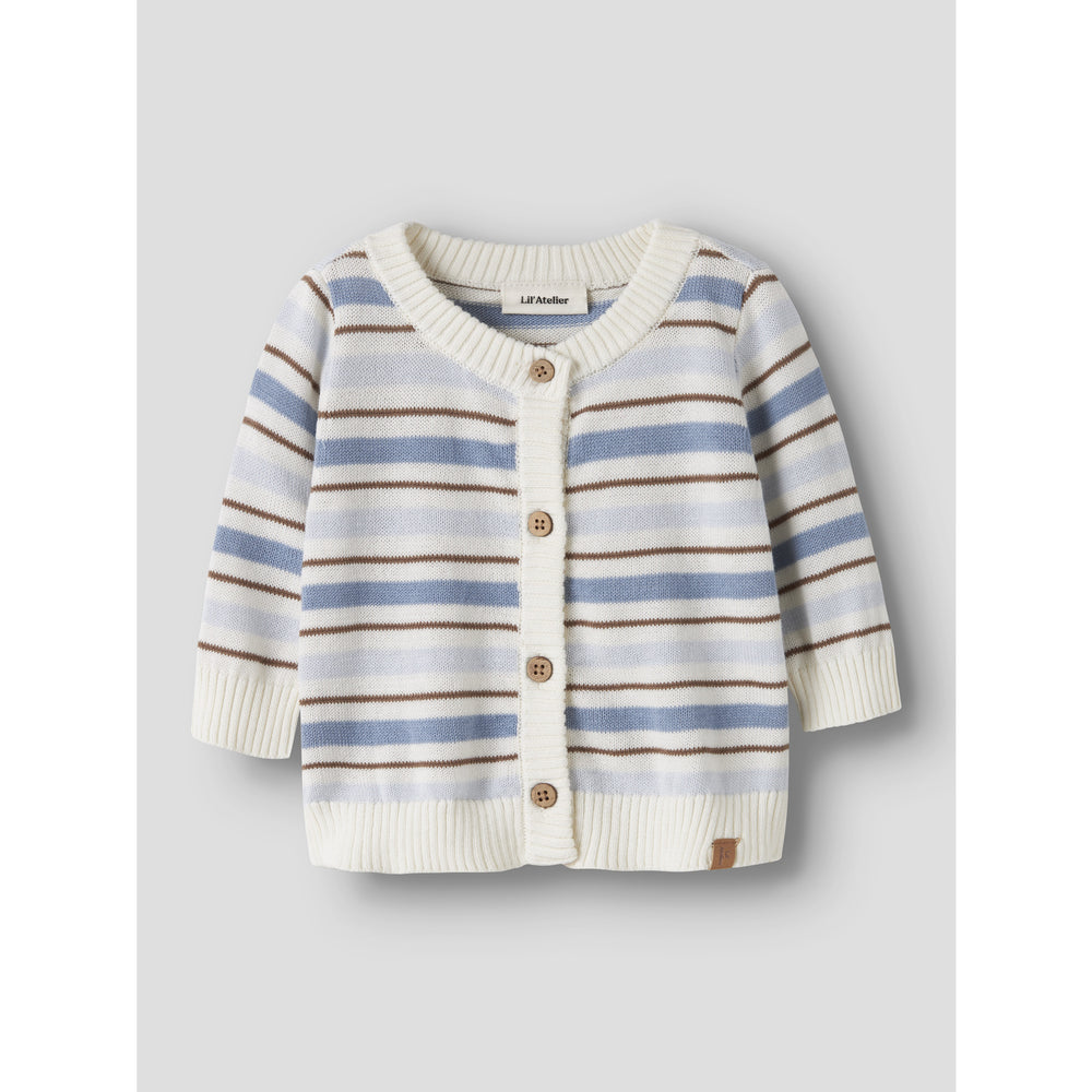 Køb Lil'Atelier Coconut Milk Dusty Blue Nbmhito Ls Strik Card Lil