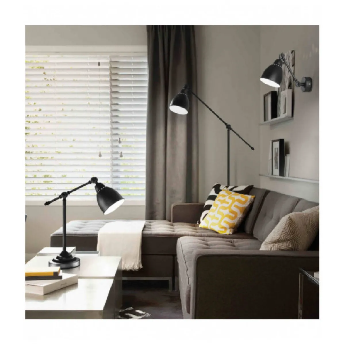 Ideal Lux Lampadaire Newton PT1 - Noir