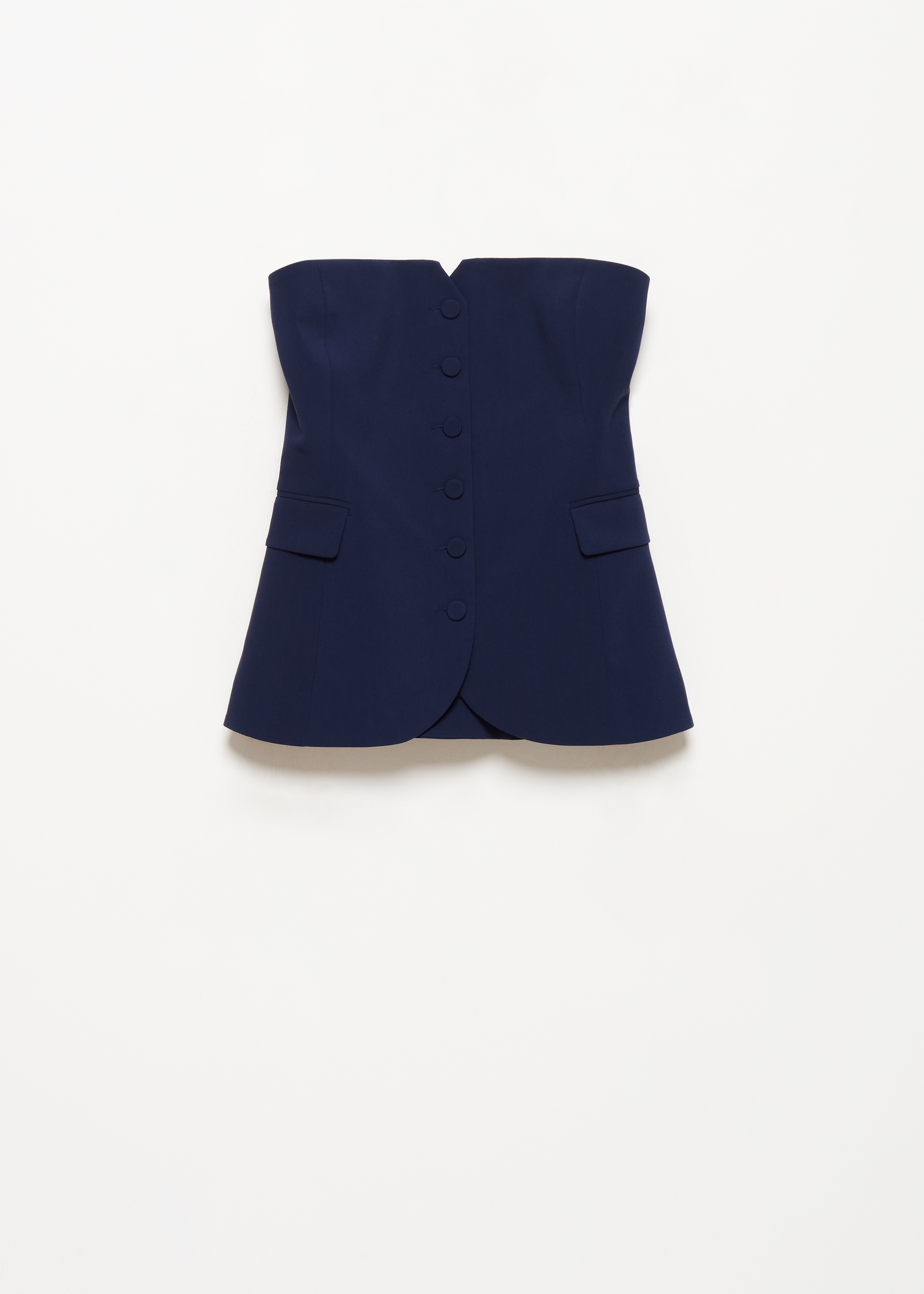Strapless gilet