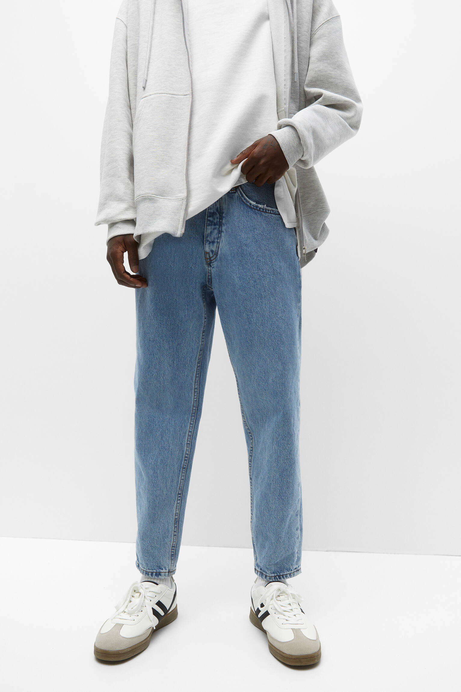 CALÇA JEANS PADRÃO - AZUL MÉDIO