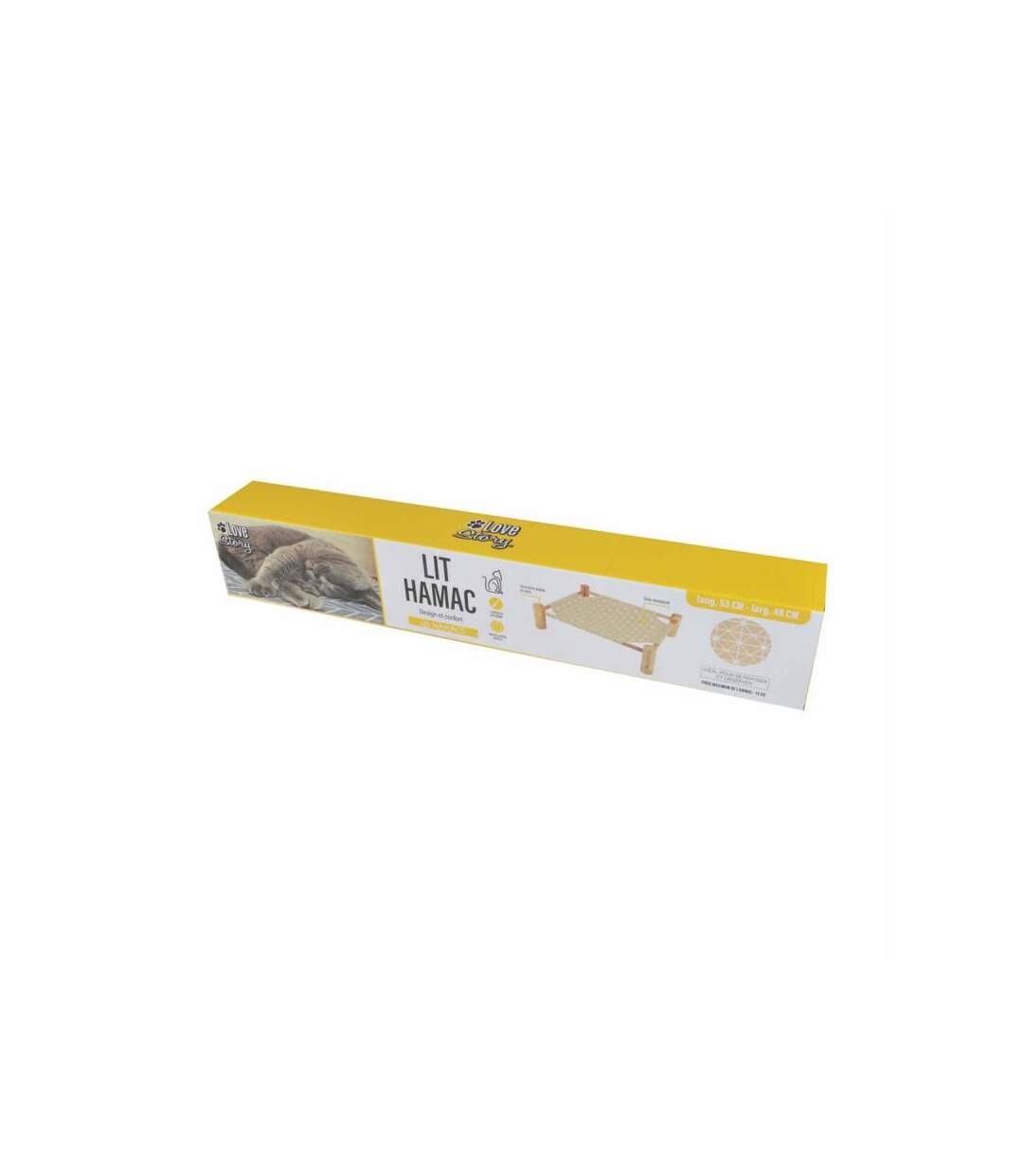 Paris Prix - Lit Hamac Pour Chat En Bois boho 53cm Naturel