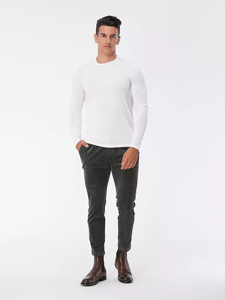 MAJESTIC FILATURES Langarmshirt weiss