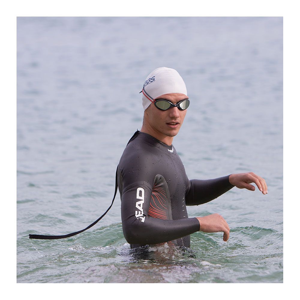 Zoggs TIGER MIRROR - Lunettes de natation grey red/mirrored smoke