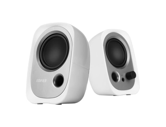 EDIFIER - Enceinte amplifiée 2.0 Enceinte R12U Blanc - Ensemble 2.0 USB avec prise Jack 3.5 m...