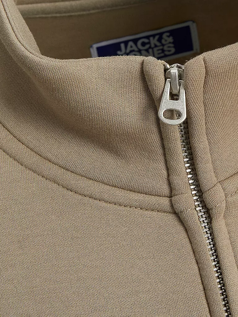 JACK & JONES Jungen Sweatjacke JCOKINETIC  beige