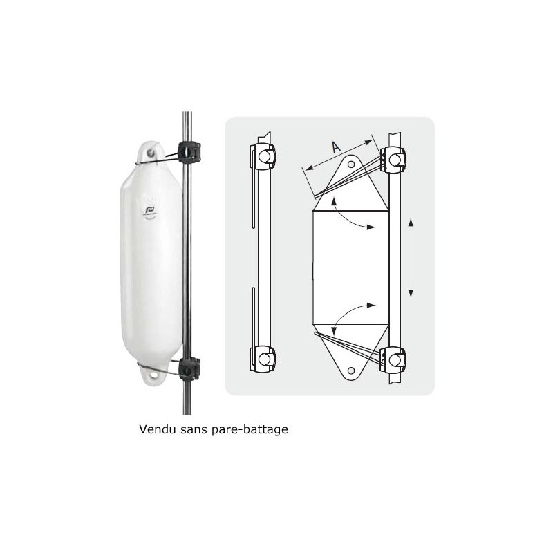Support Universel Pour Pare-Battage Plastimo