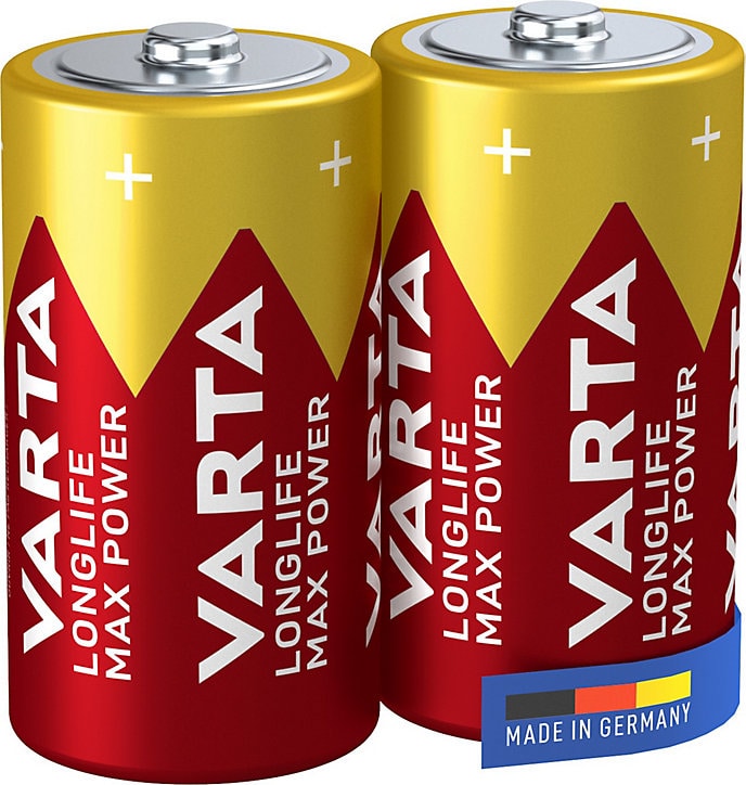 Pile alcaline C (LR14) Varta Long-life Max Power C, lot de 2