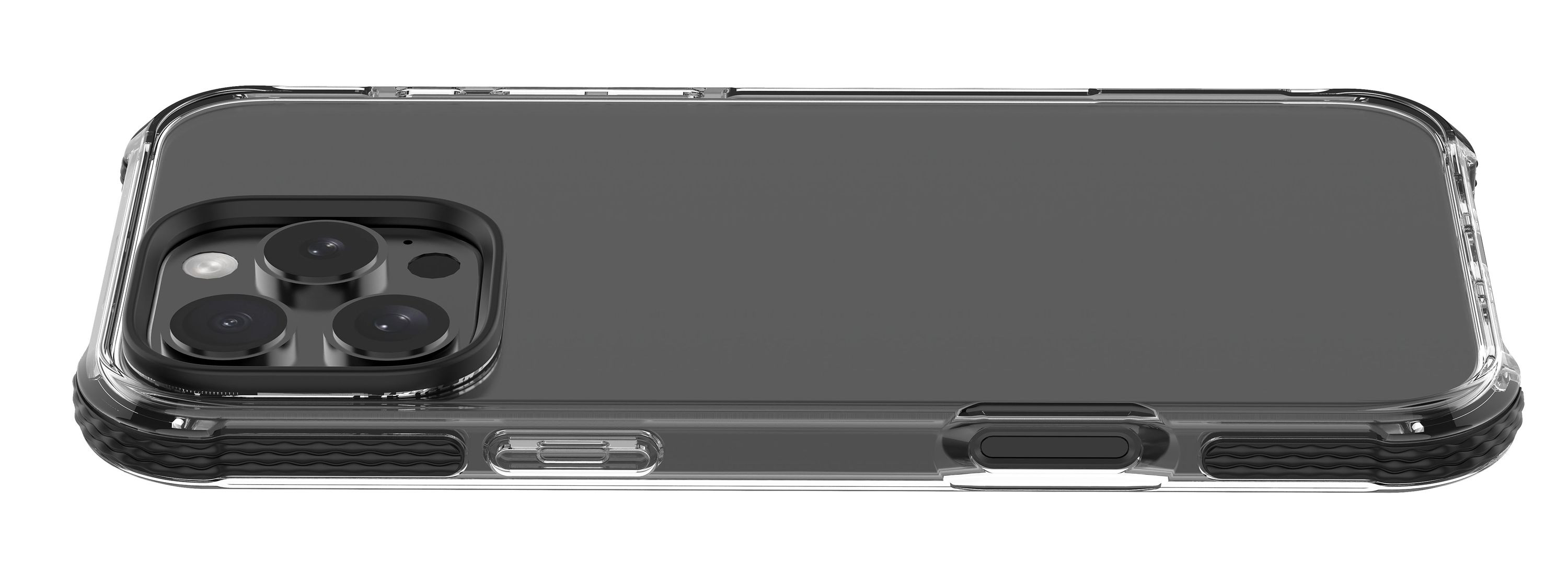 iPhone 16 Pro Schutzhülle Tetra Force Strong aus Recycelten Materialien (TETRACIPH16PROT) - Transparent