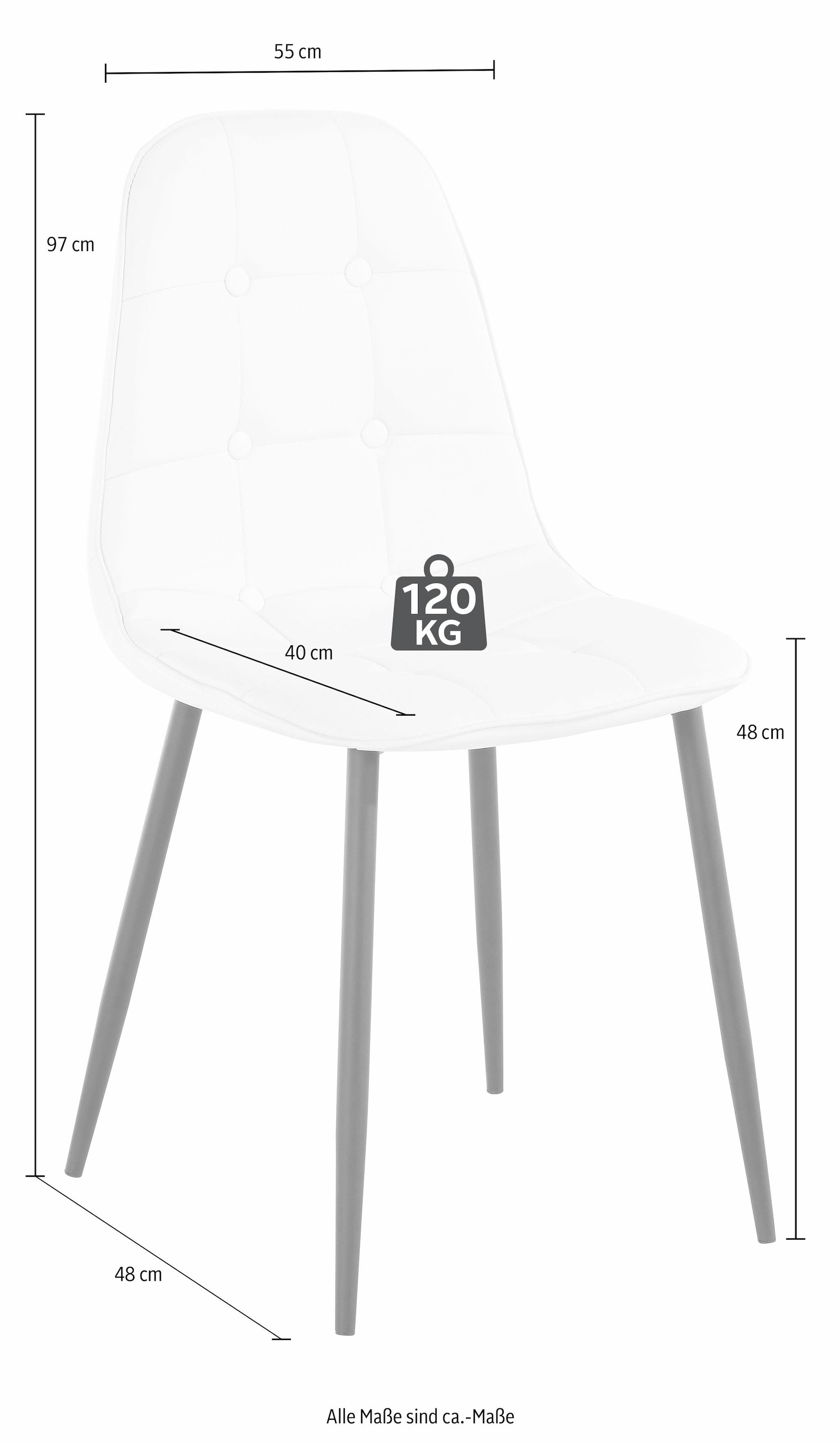 INOSIGN Essgruppe Set, 5 Stk. tlg. mit Esstisch 120 cm breit