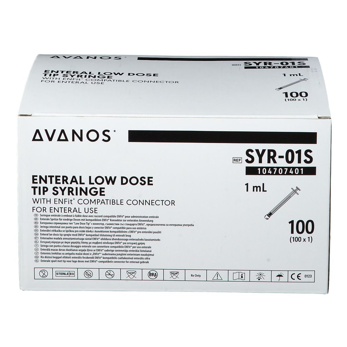 AVANOS ENTERAL Spritze 1 ml mit Low-Dose-Tip