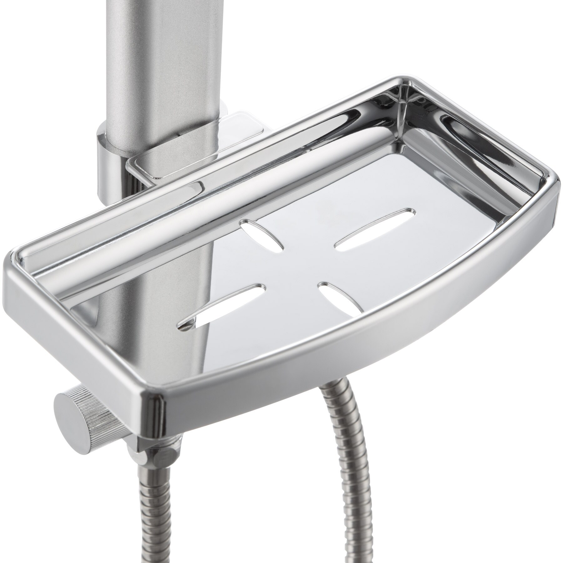 tectake® Regenduschsystem, Chrom-Optik, zusätzliche Handbrause, Antikalktechnik