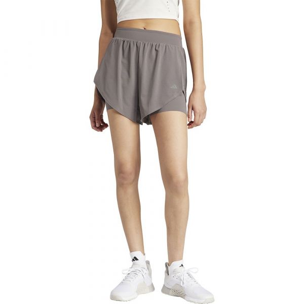 Adidas Designed For Training Hiit 2in1 Shorts Cinzento XL Mulher
