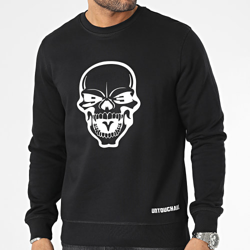 Sweat Crewneck Skull Noir Blanc