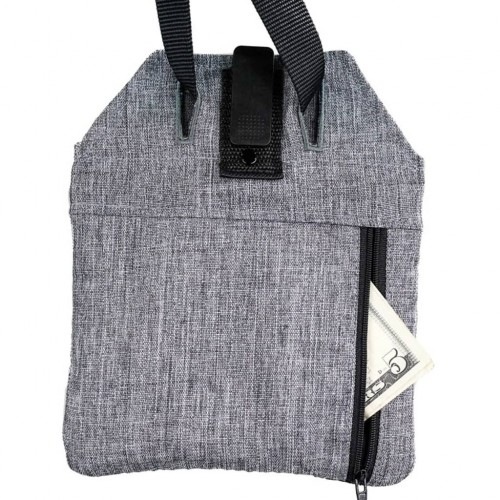 Bolsa preta para treinamento de cães com petiscos
