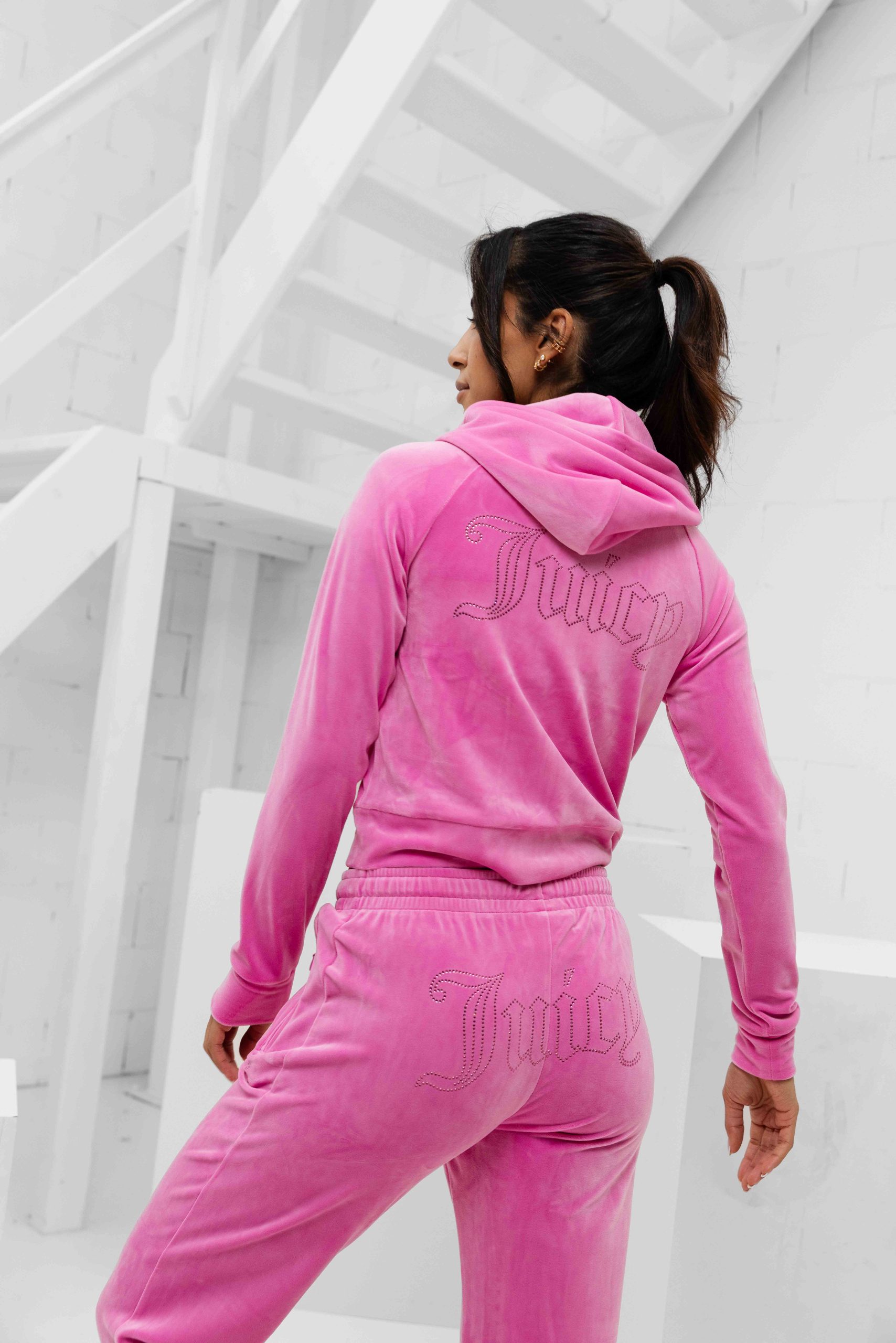 Juicy Couture Madison Full Zip Trainingspak Dames Roze