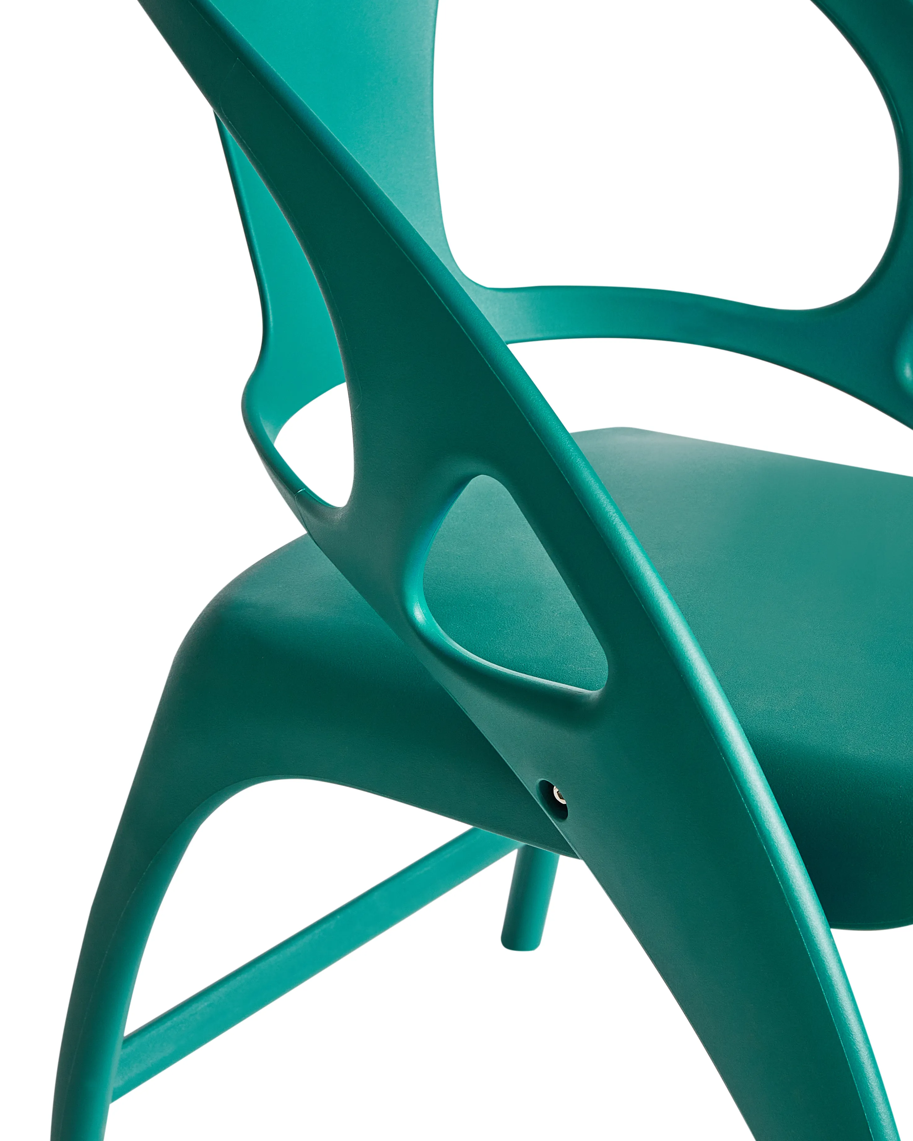 Set van 4 tuinstoelen NEMI inklapbaar Groenblauw