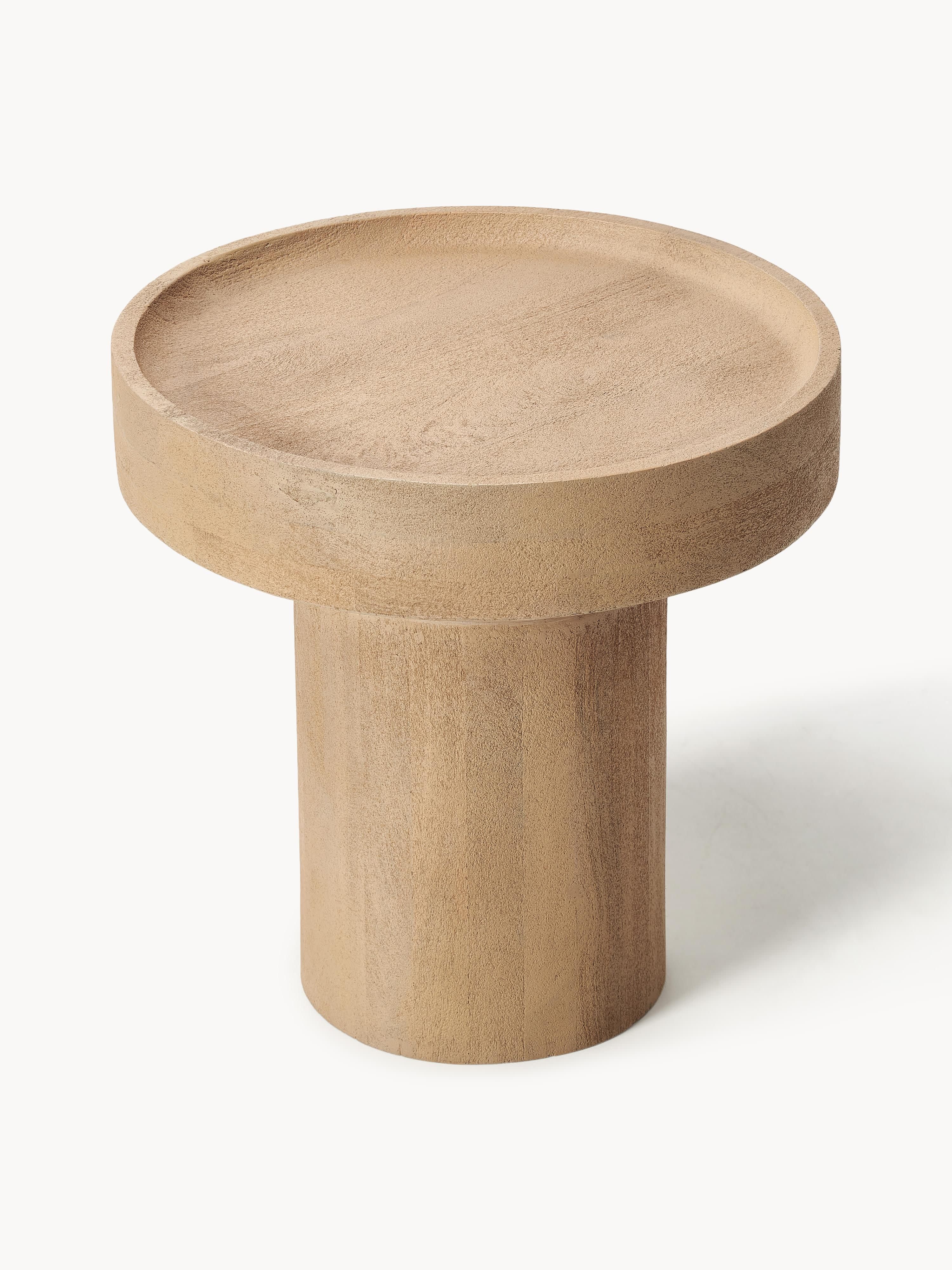 Ronde bijzettafel Benno van mangohout