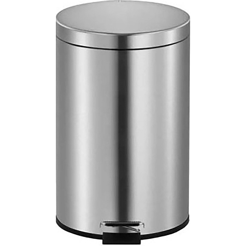Poubelle métal à pédale ronde, 5 litres