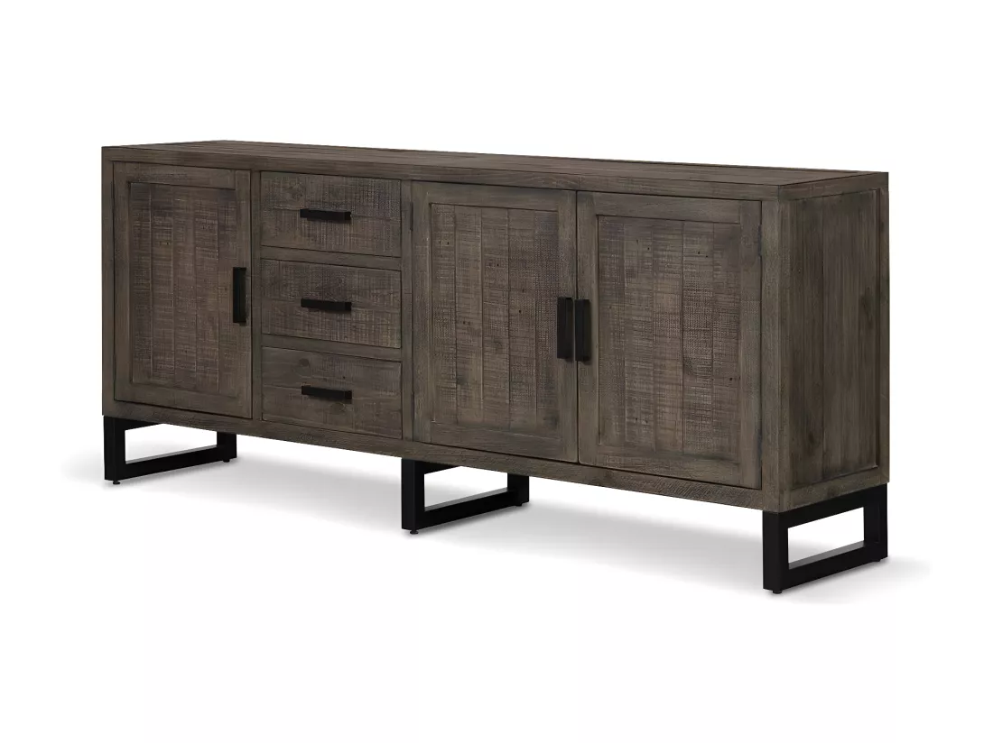 Bahut Bois Marron 200x45x85cm - Décoration d'Autrefois