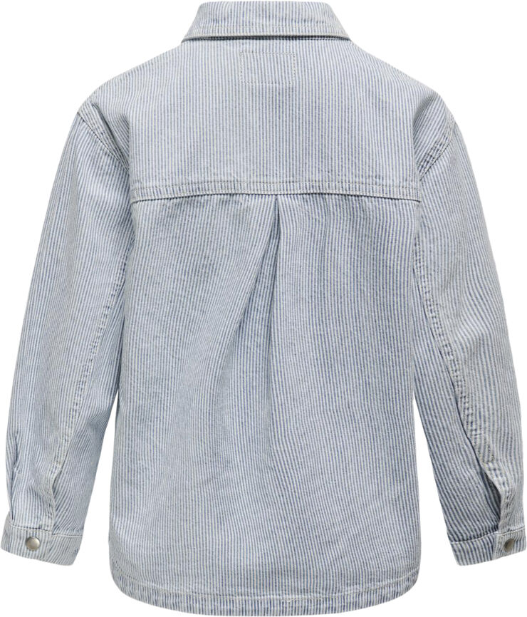 ONLY KOGGINA L/S STRIPE POCKE JACKET PNT Light blue denim