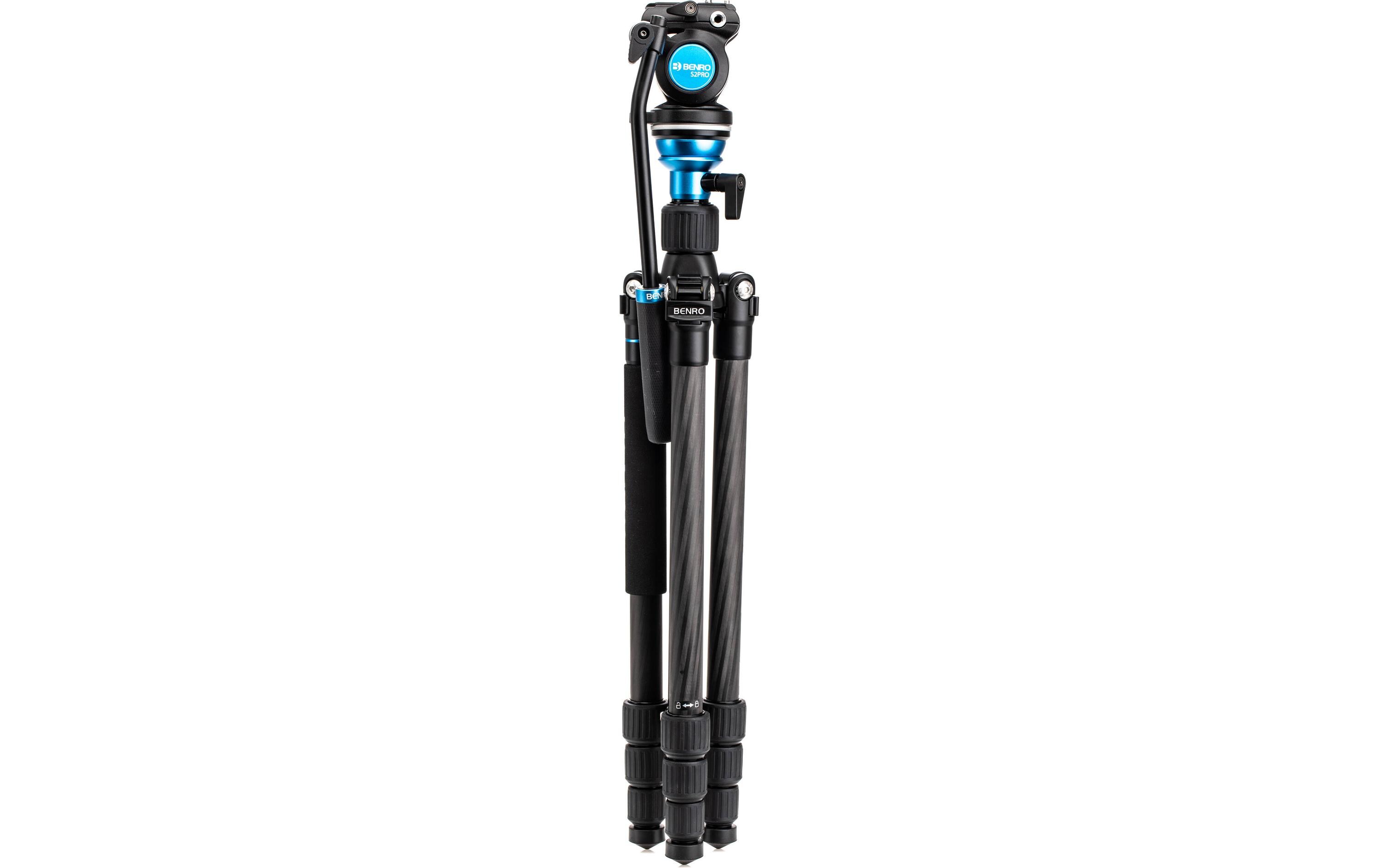 Videostativ C1683TS2PRO Aero Kit Carbon<br>Kompaktes Stativ, geeignet für Reisen und einfaches Verstauen und Tragen