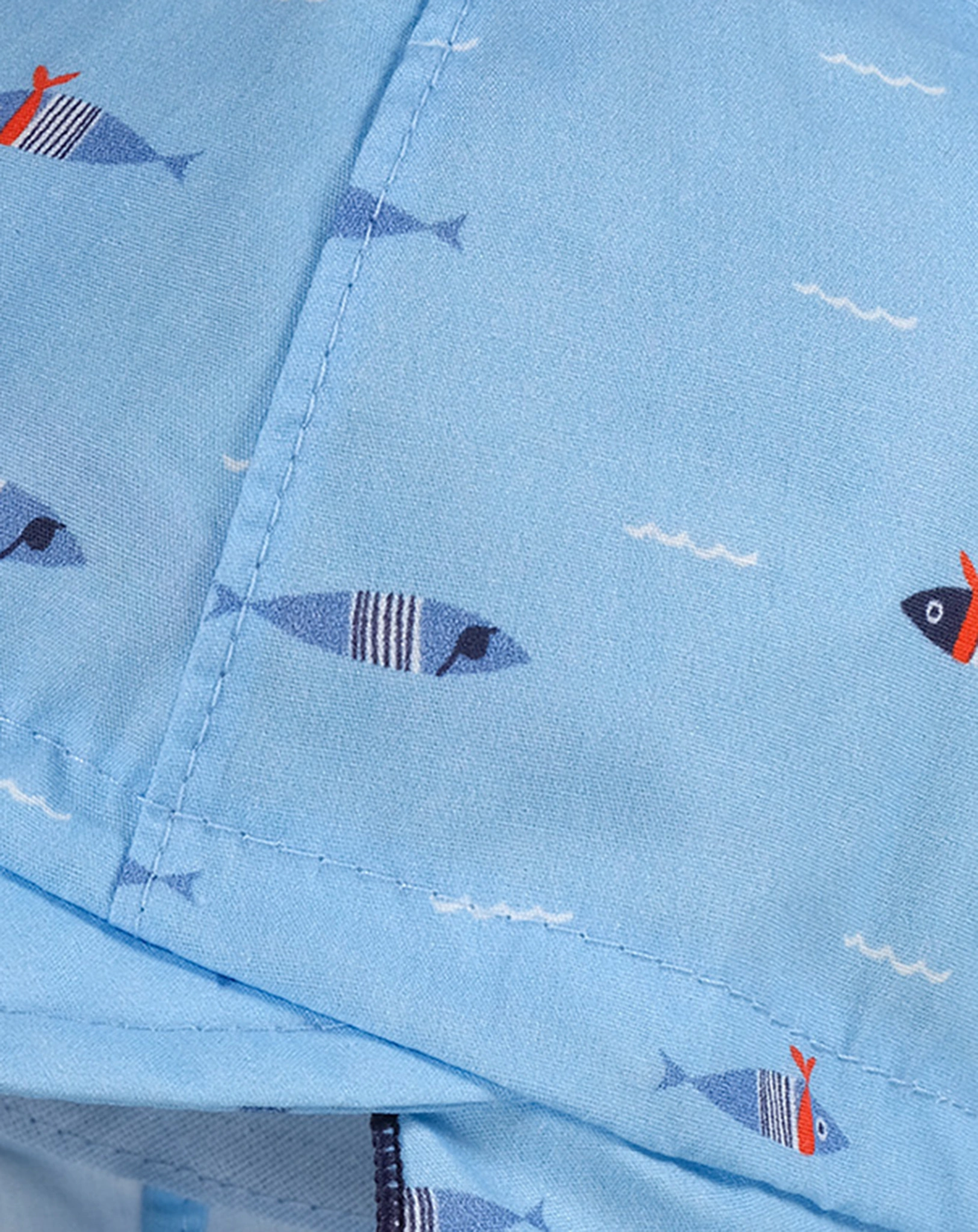 Baby-Schildmütze MARITIM mit Nackenschutz in skyblue