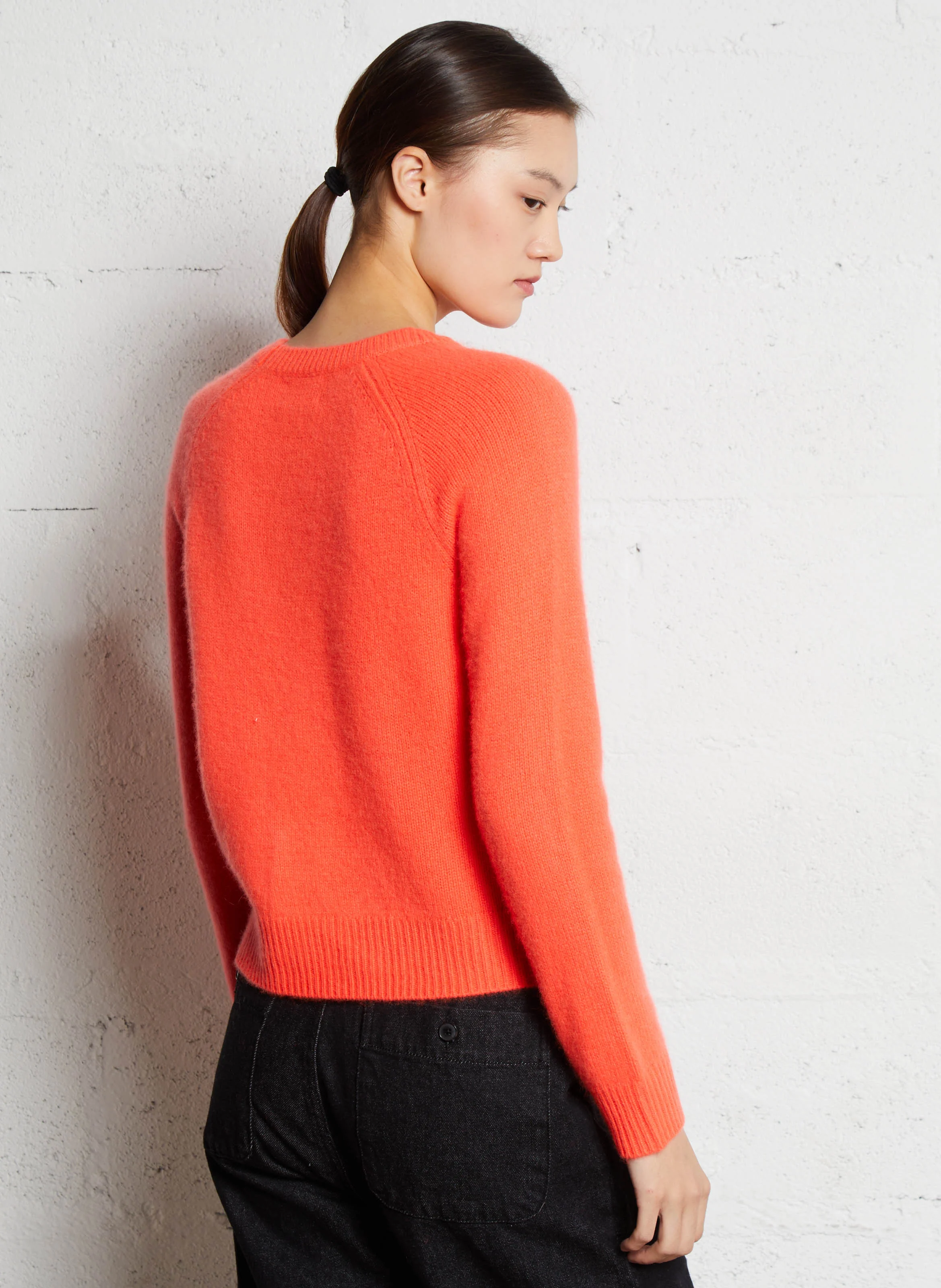 Pull droit en cachemire | Rose