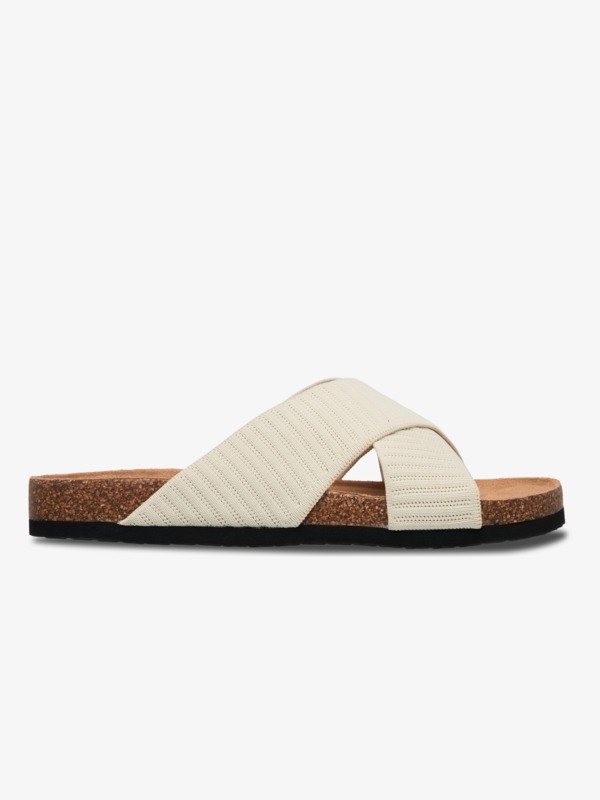 Mannae Crossed Sandales Beige Femme