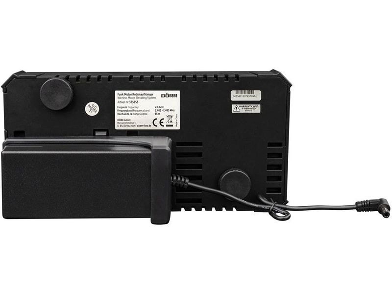 Dörr Aufhängung Funk Motor für 4 Papierhintergründe Motorisierte Rollenaufhängung zum Auf- und Abrollen von bis zu 4 Papierhintergründen