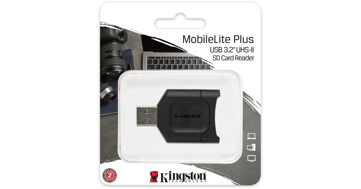 KingstonMobileLite Plus SD Reader kaartlezer  (Zwart, USB 3.2 Gen 1)