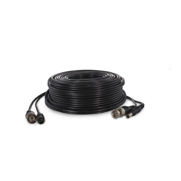Safire Cabo Combinado Coaxial e Alimentação RG59 BNC 40m Black