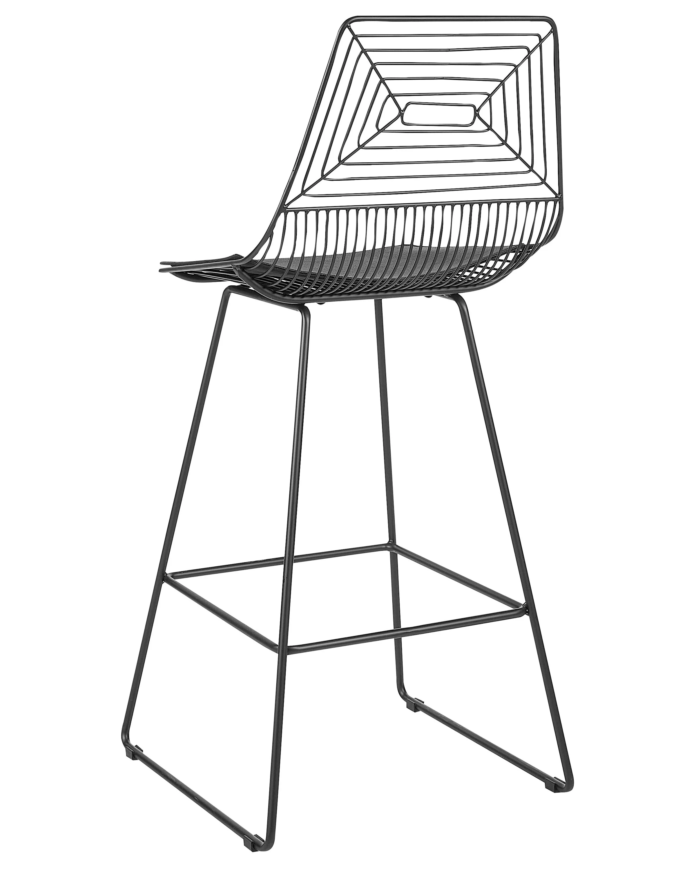 Set van 2 barstoelen BISBEE Metaal Zwart