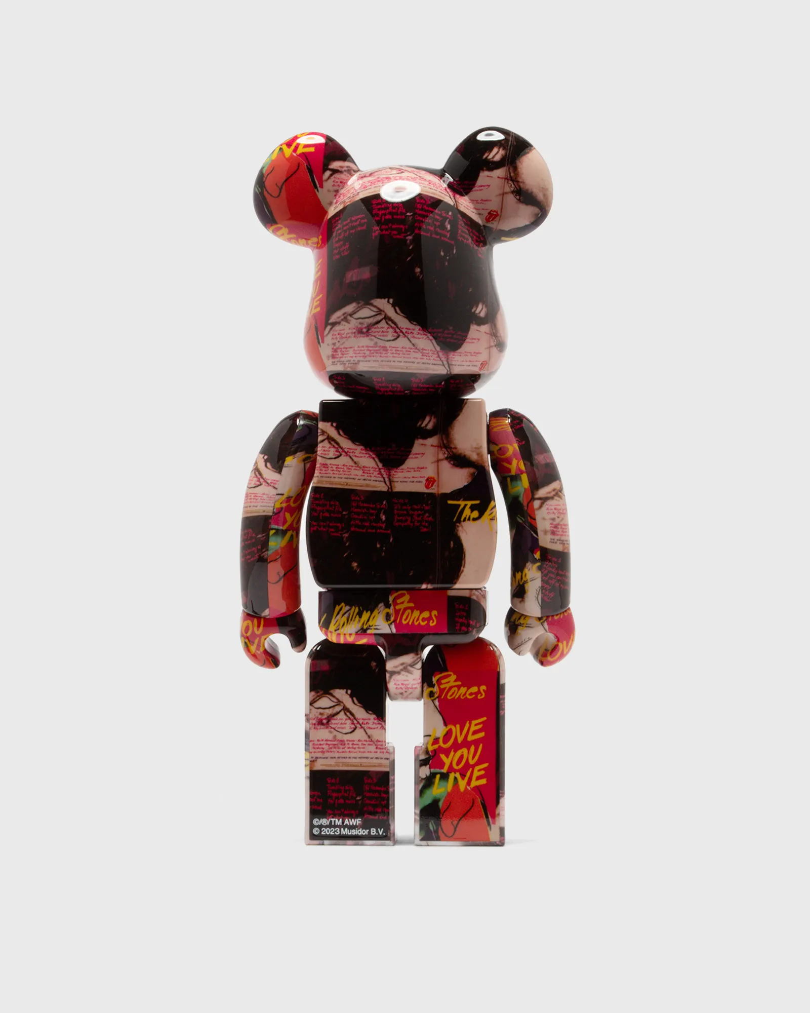 MEDICOM BEARBRICK 1000% ANDY WARHOL X THE ROLLING STONES LOVE YOU LIVE